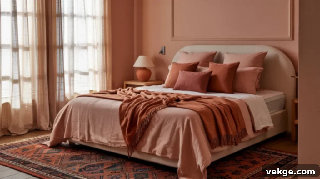Blush Pink and Earthy Terracotta