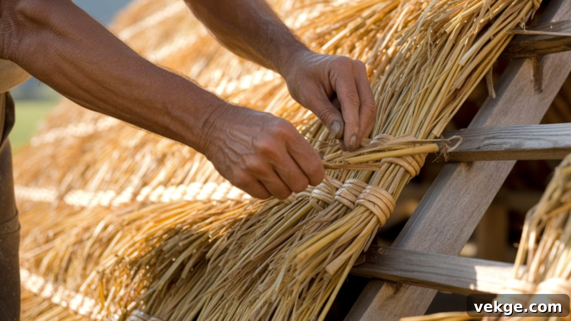Apply the Base Layer of Thatch