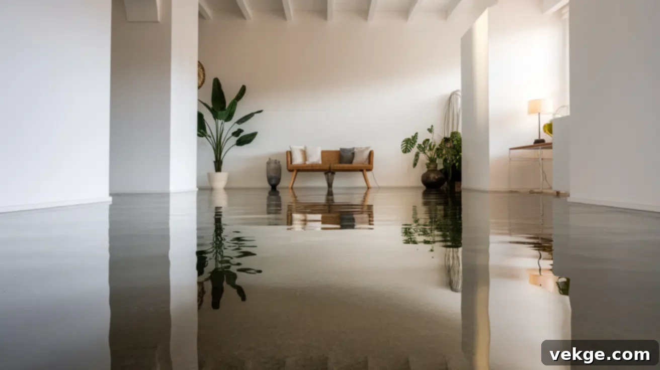 Polished Concrete Floor in a Modern Commercial Space