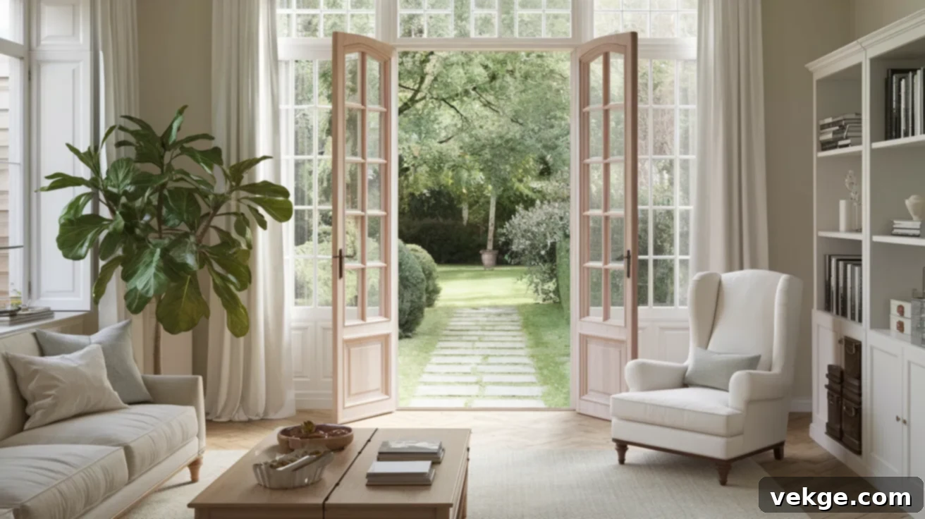 Classic French Doors in French Country style