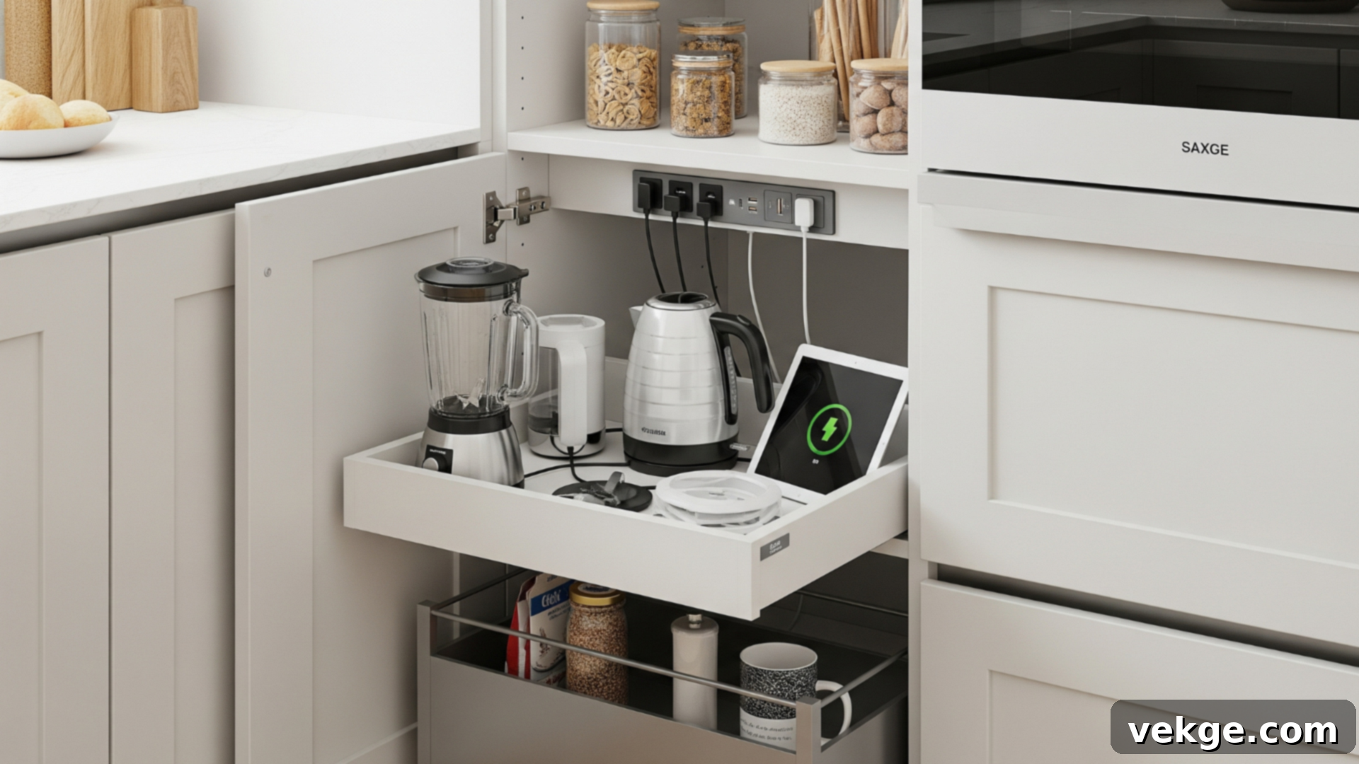 Install a Charging Station for Kitchen Gadgets