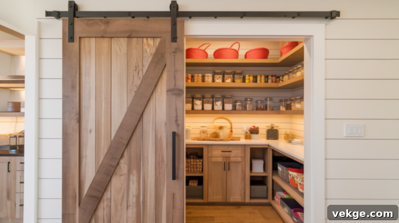  Design a Pantry with a Sliding Barn Door