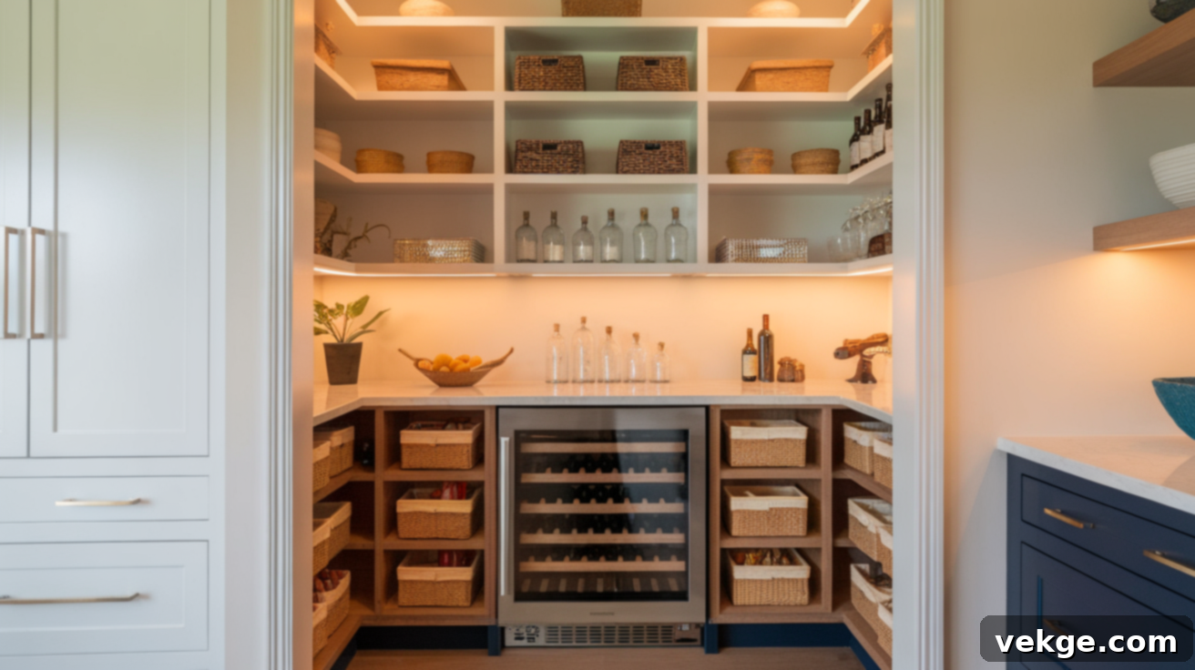 Incorporate a Wine Cooler in Your Pantry
