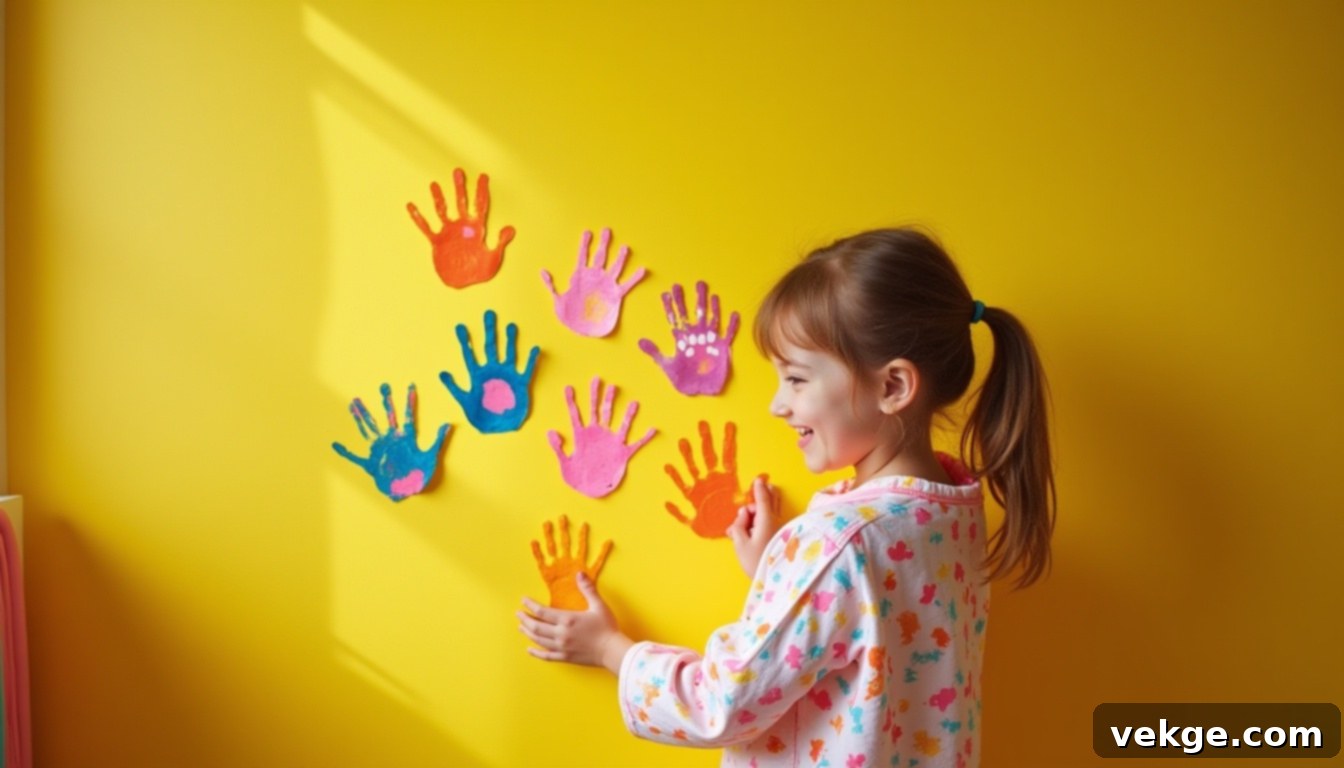 DIY Wall Art made by a child