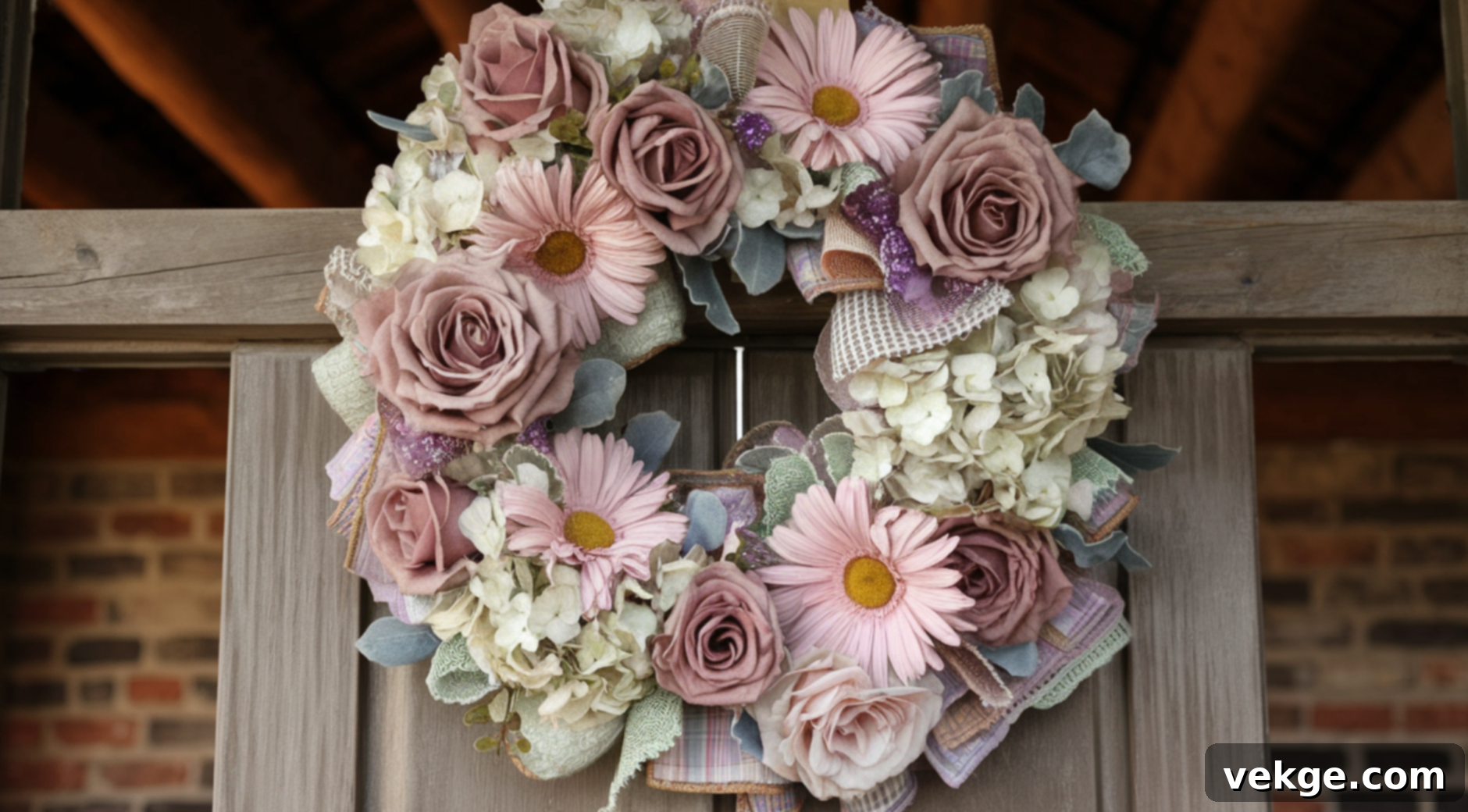 Vintage Floral Wreath