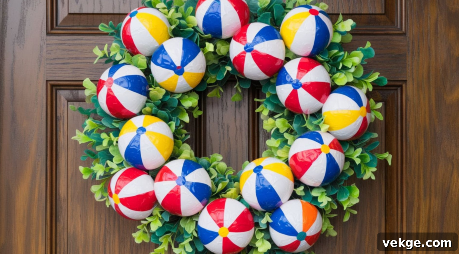 Beach Ball Wreath