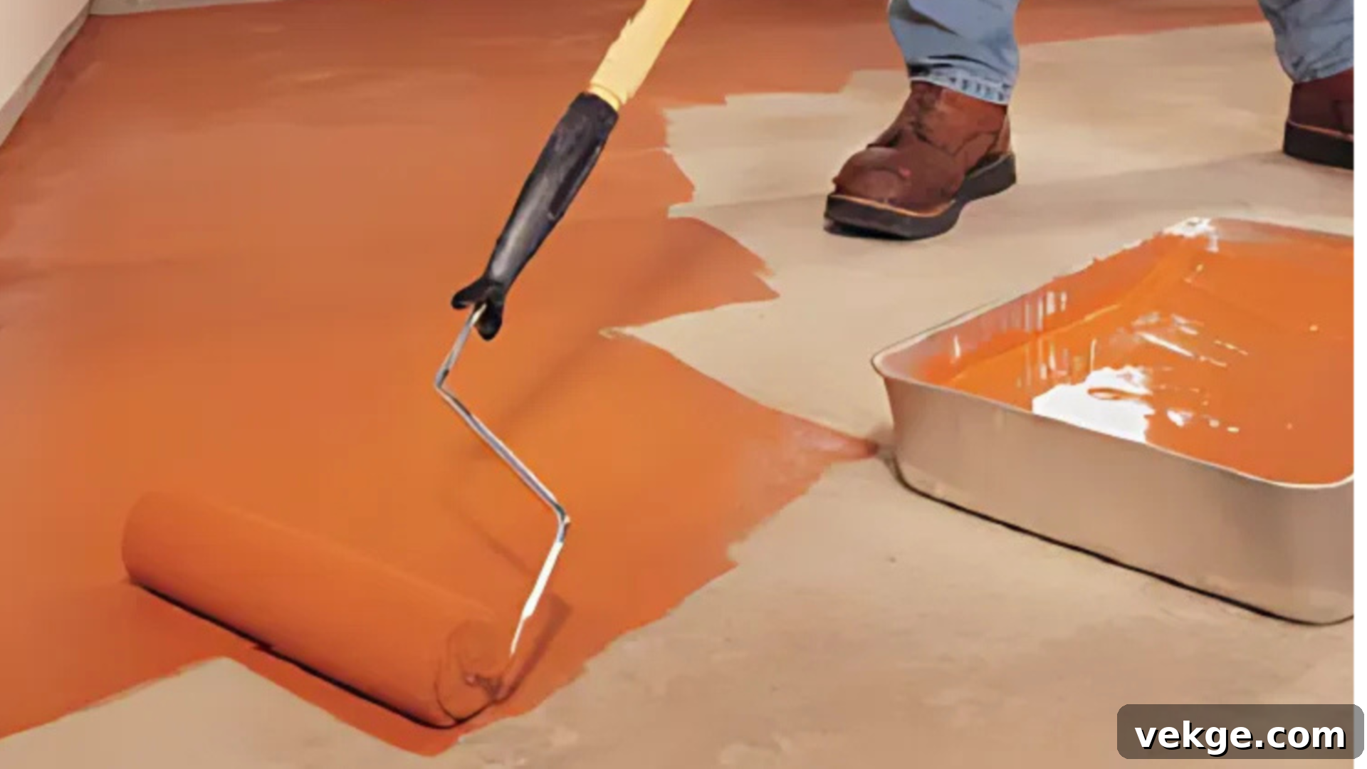Method 1: Staining Concrete for a Wood-Like Finish