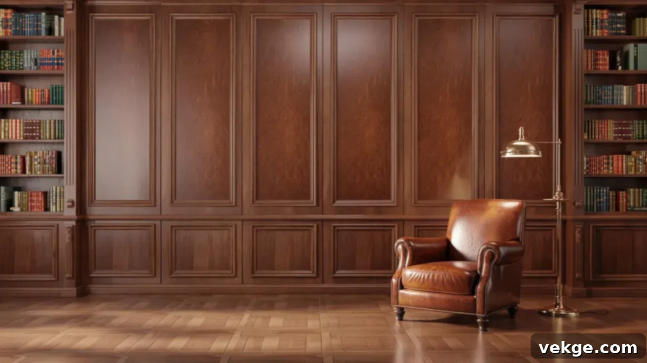 Mahogany Wall Paneling & Trim
