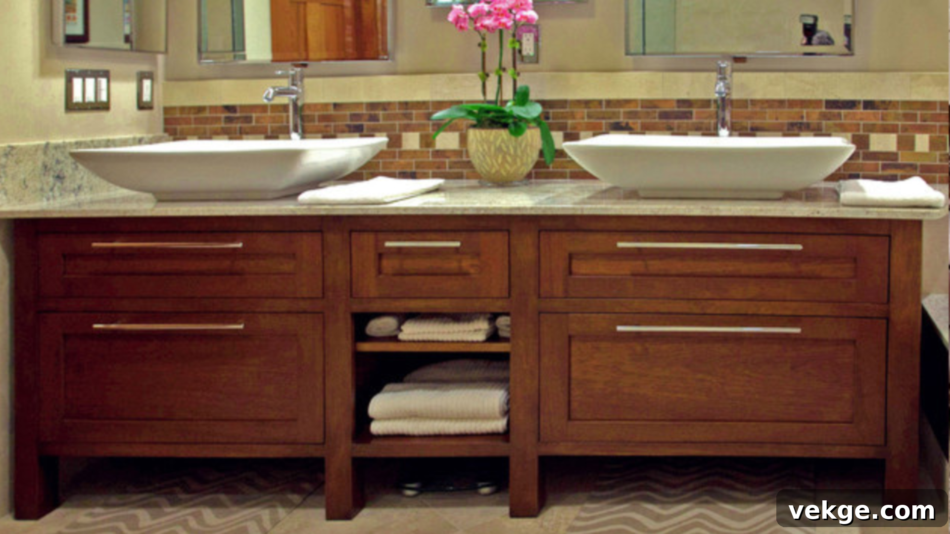 Mahogany Bathroom Cabinets