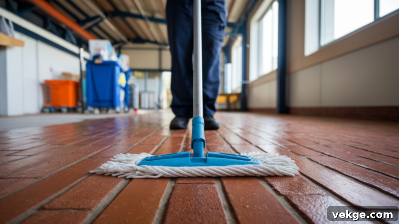 Step 2: Pre-wet the Floor