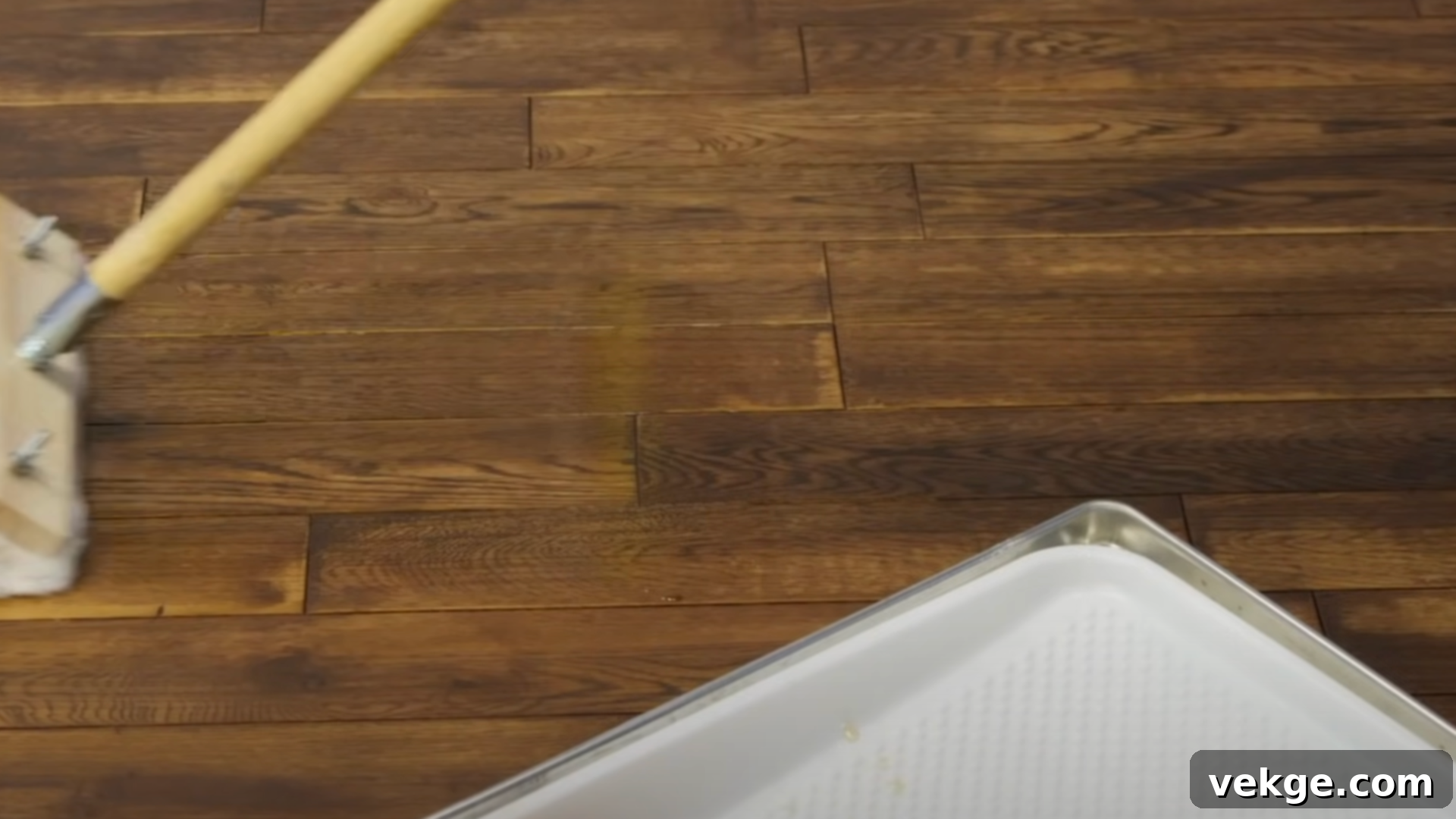 Step 9: Clean Area, Then Apply Stain