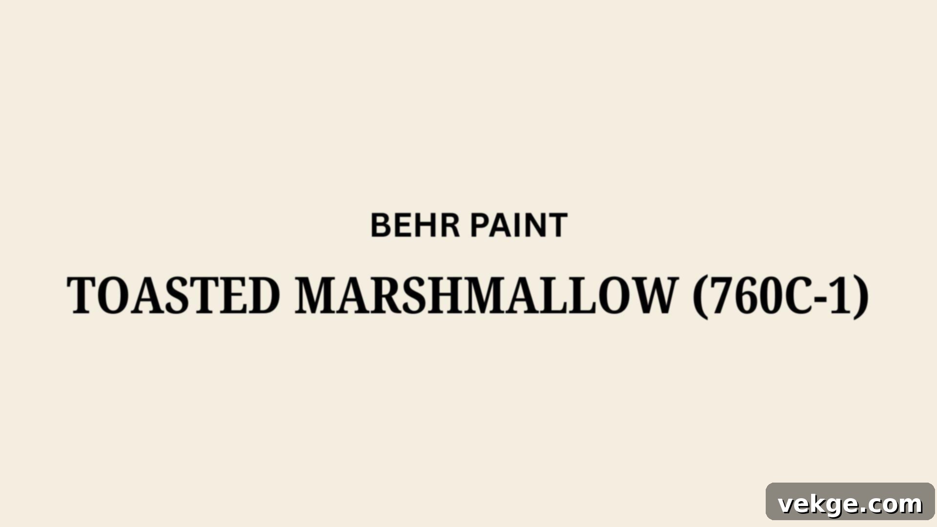 Toasted_Marshmallow_760C-1 - A cozy creamy white paint color by Behr with warm brown undertones.