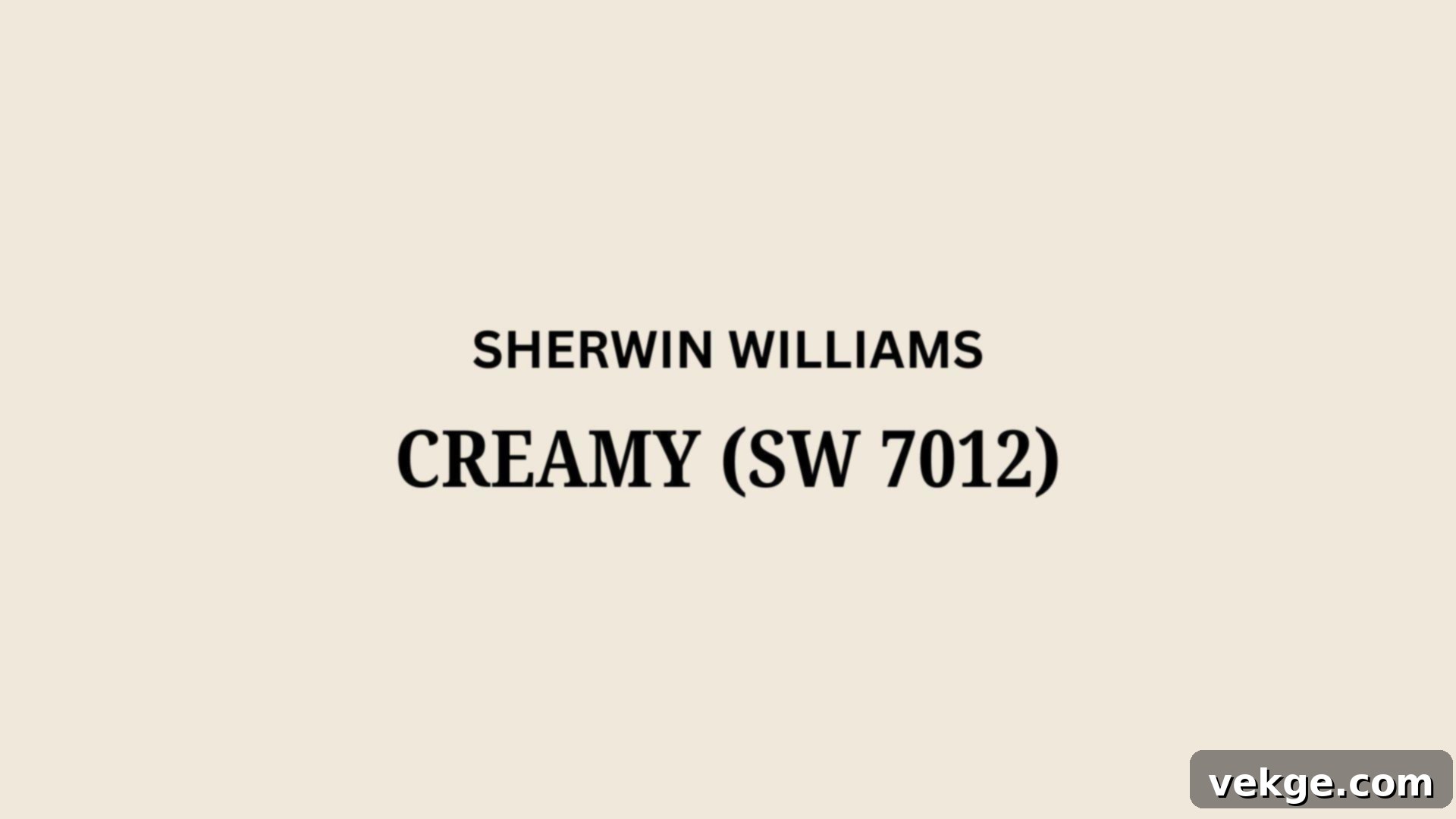 Creamy_SW_7012 - A rich creamy white paint color by Sherwin-Williams with gentle beige undertones.
