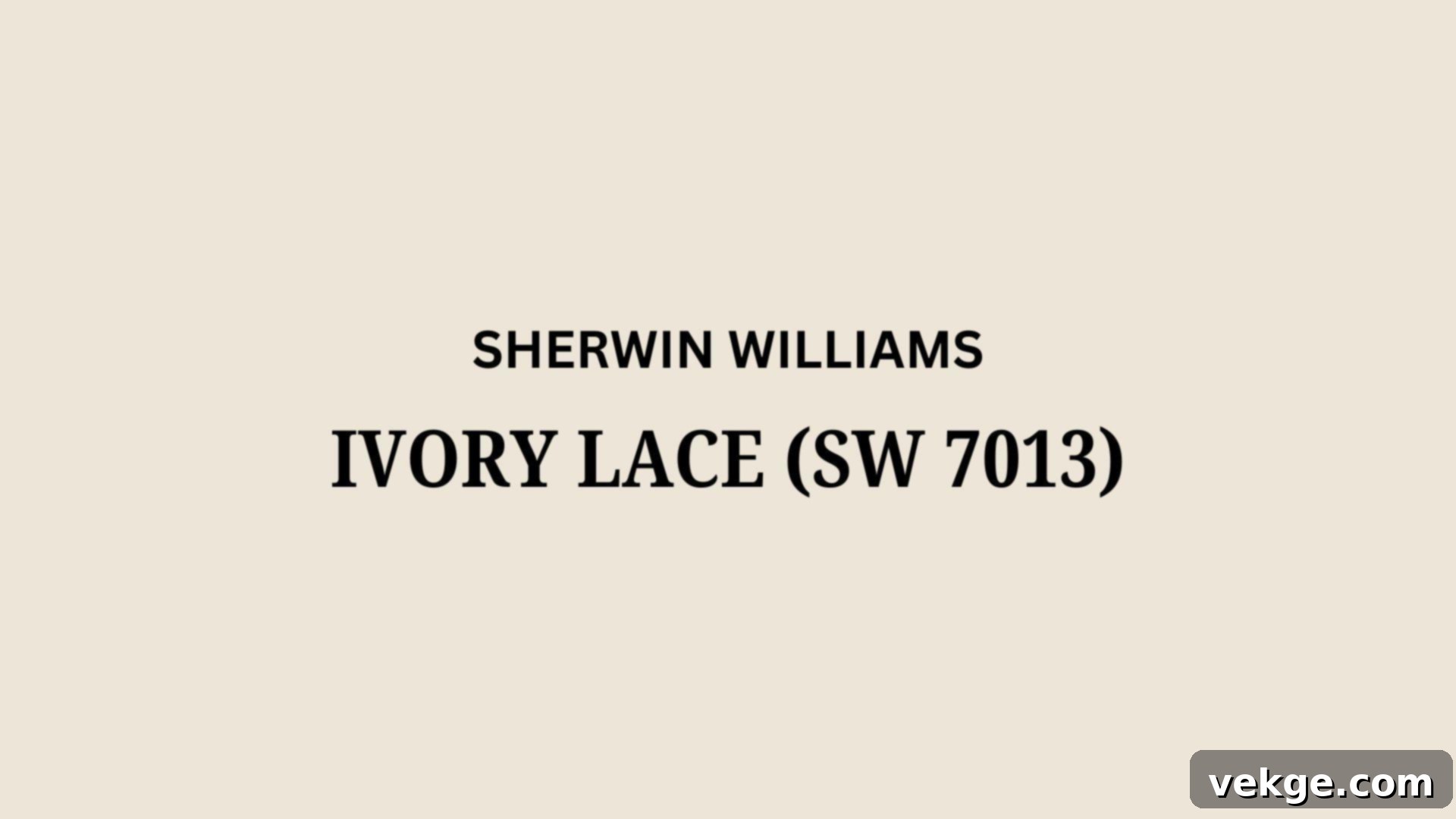 Ivory_Lace_SW_7013 - A soft creamy white paint color by Sherwin-Williams with delicate pink undertones.