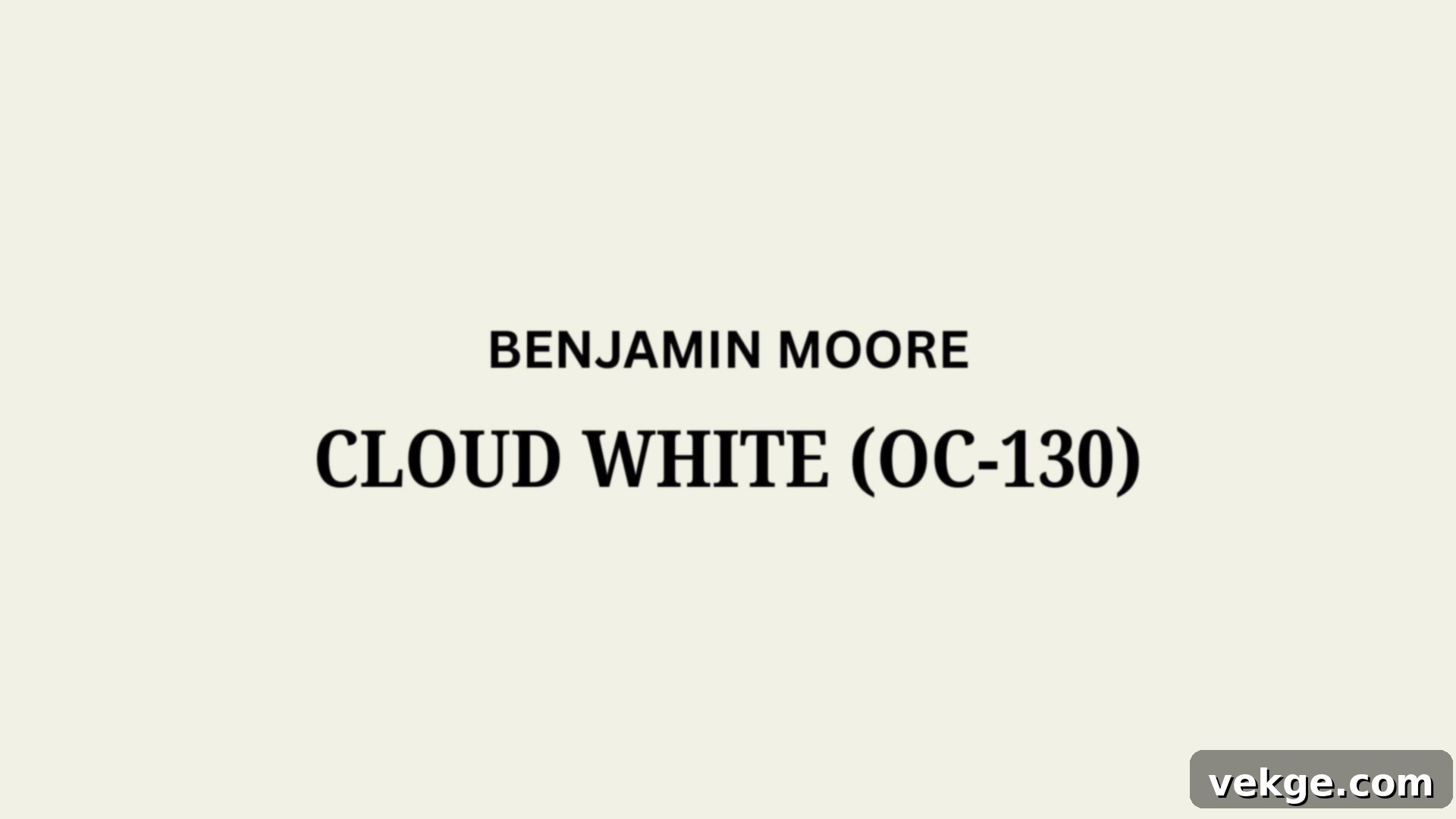Cloud_White_OC-130 - A soft creamy white paint color by Benjamin Moore with subtle gray undertones.