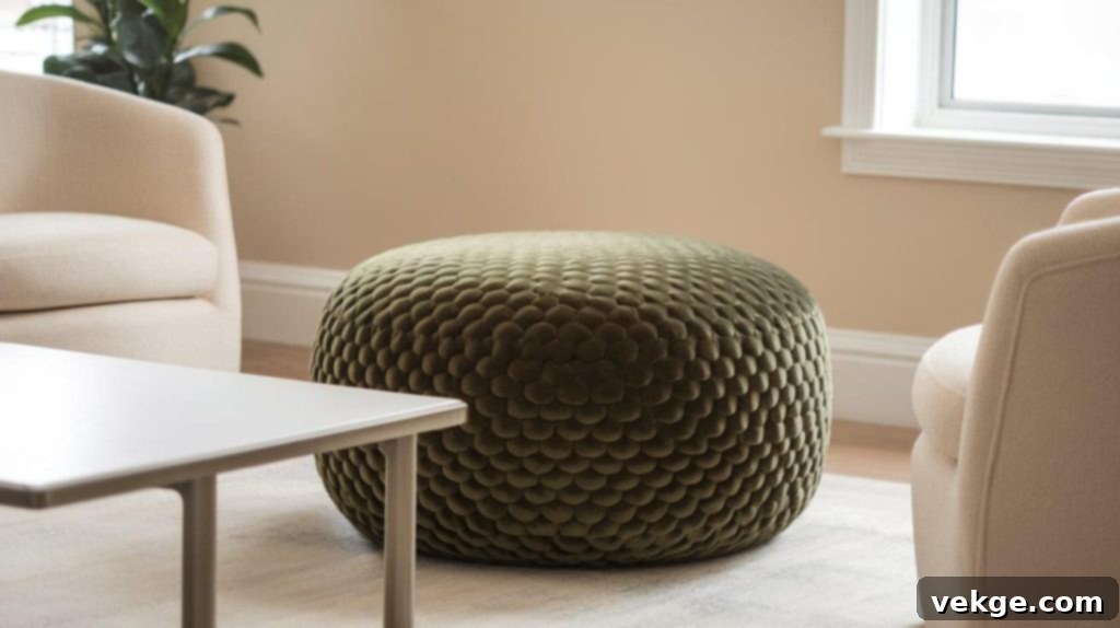 Ottoman as a Bold Accent Piece