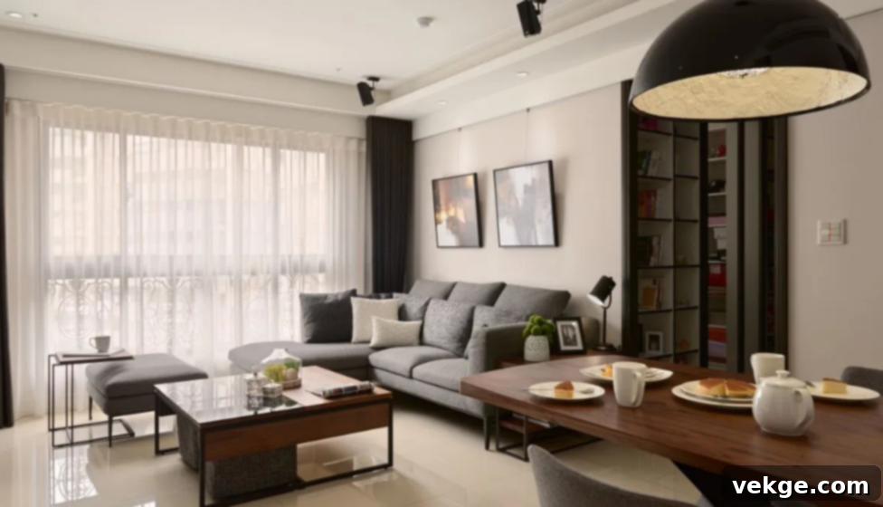 Smart home control panel integrated into a modern wall design