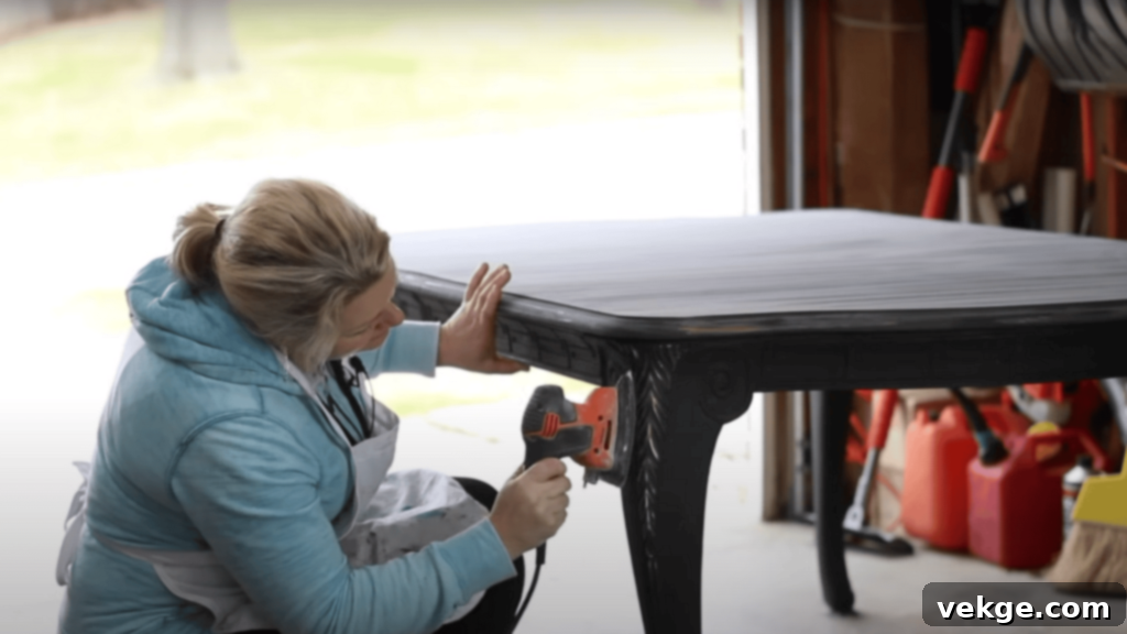 Distressing the Table