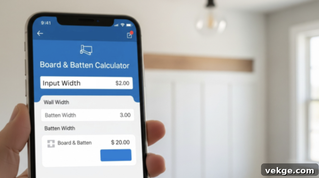 Use a Board and Batten Calculator