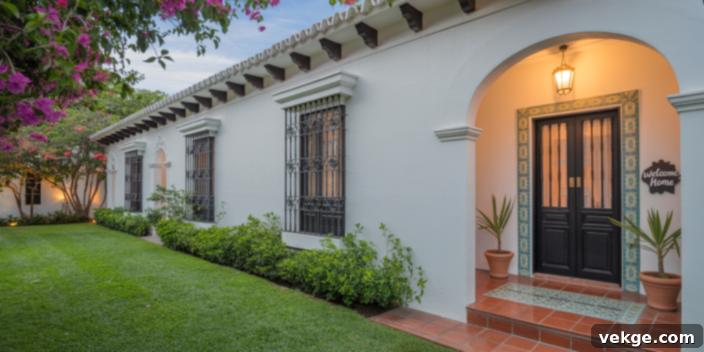 Spanish Colonial Update with White Painted Brick