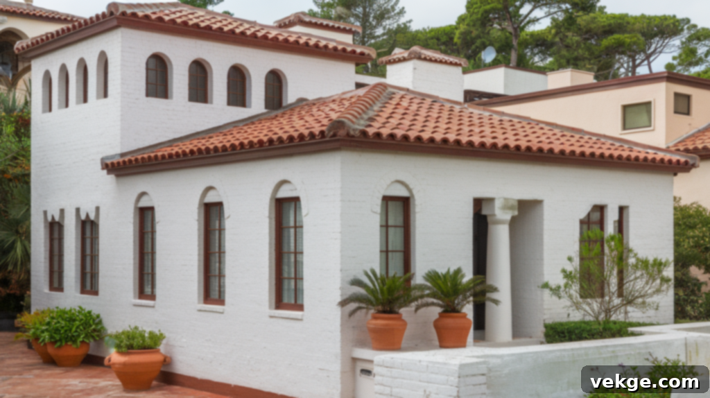 Mediterranean Refresh with White Painted Brick