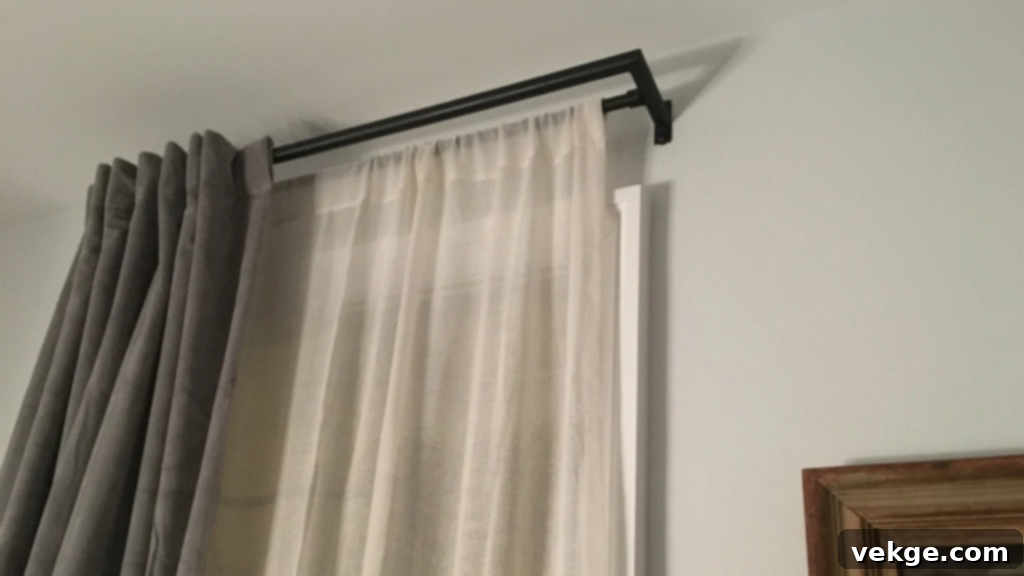 Hanging the Curtains