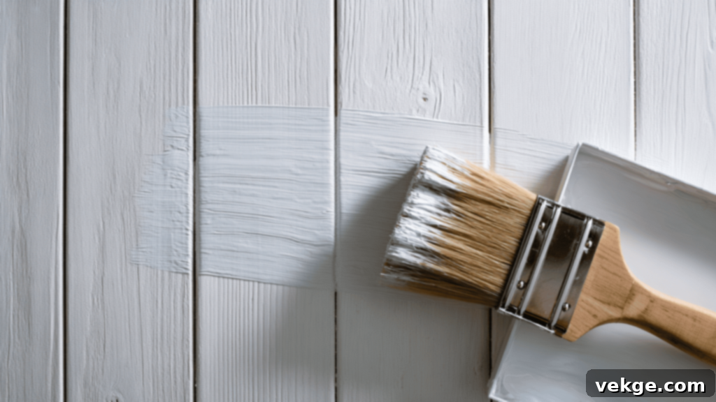 Paint or Stain the installed wall paneling