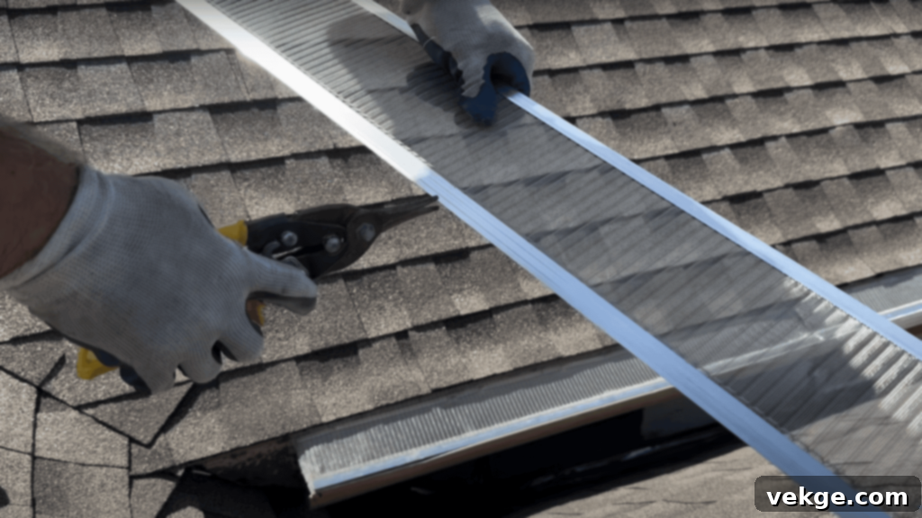 Measure and Cut the Gutter Guards
