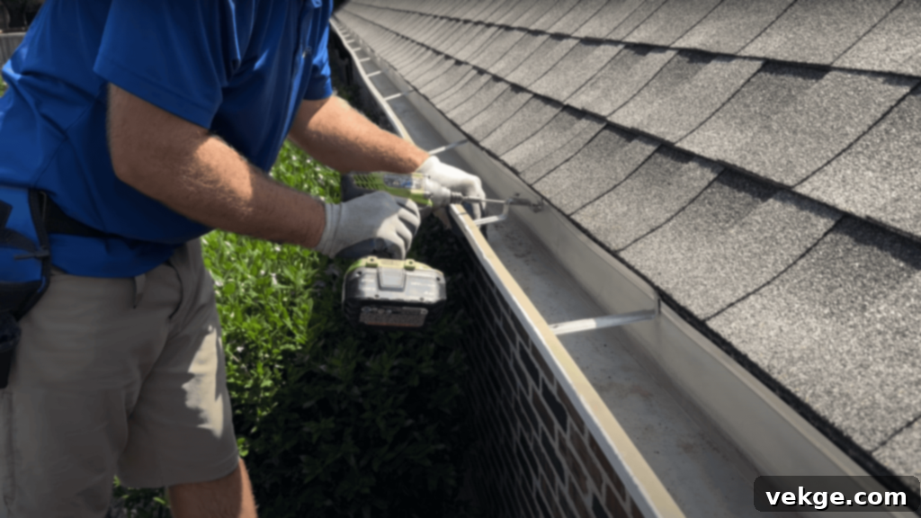 Install the Gutter Guards