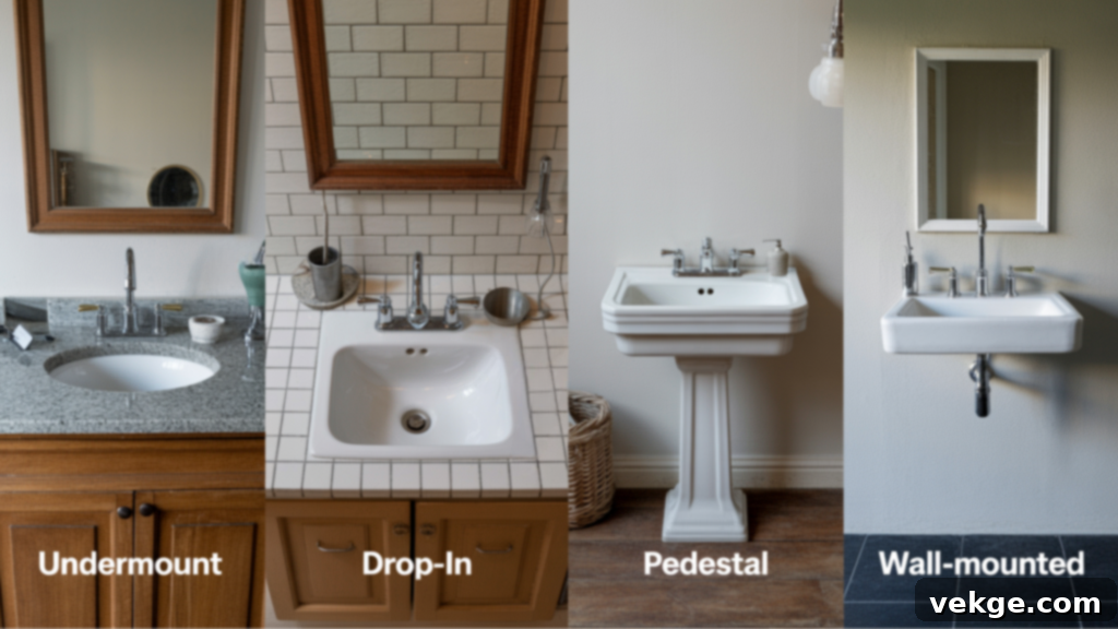 Different Ways to Install Your Bathroom Sink