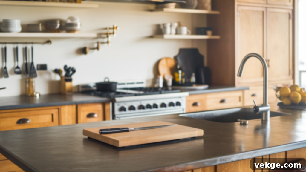 Antibacterial Zinc Countertop with Evolving Patina