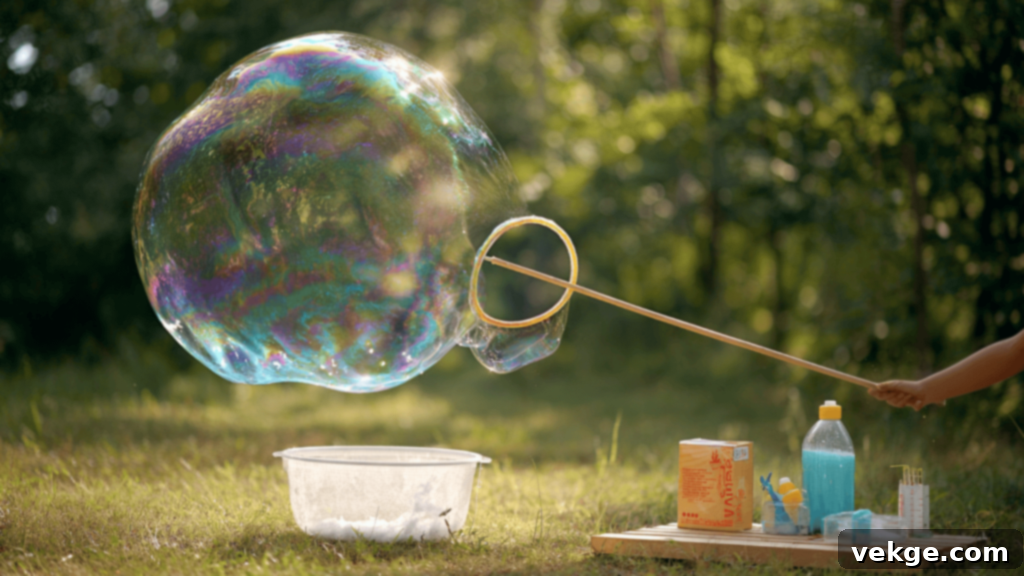 Giant Bubble Solution Recipe for Huge, Floating Bubbles