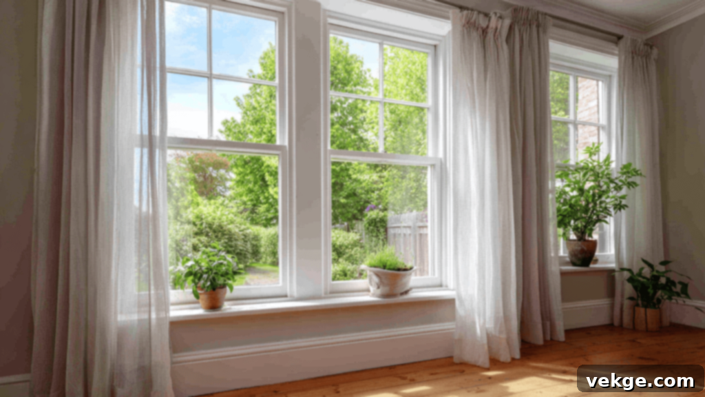 Double-Hung Windows - both top and bottom sashes slide