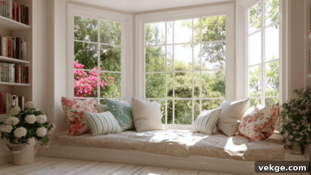Bay Windows - three-panel window projecting outward, creating extra space