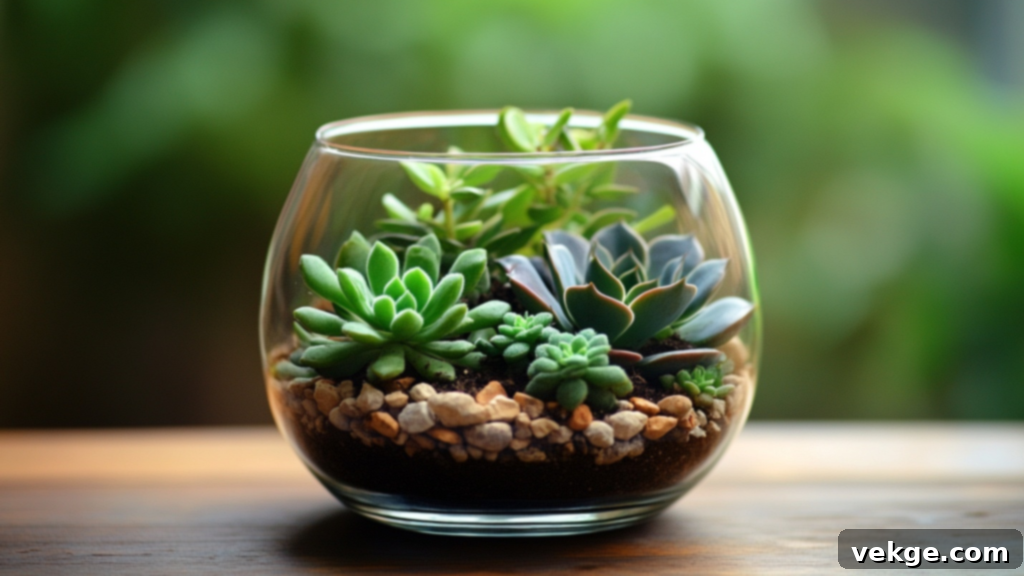 Succulent Terrarium Centerpiece