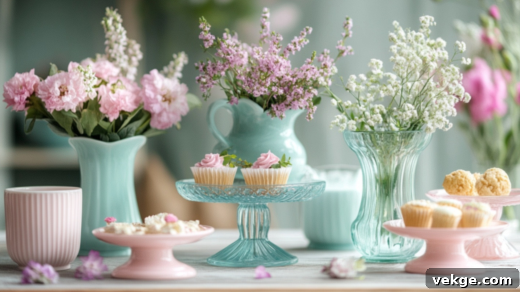 Mini Cake Stand Centerpieces