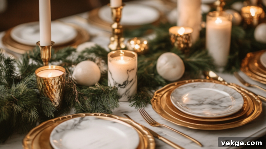 Brass and Marble Accents