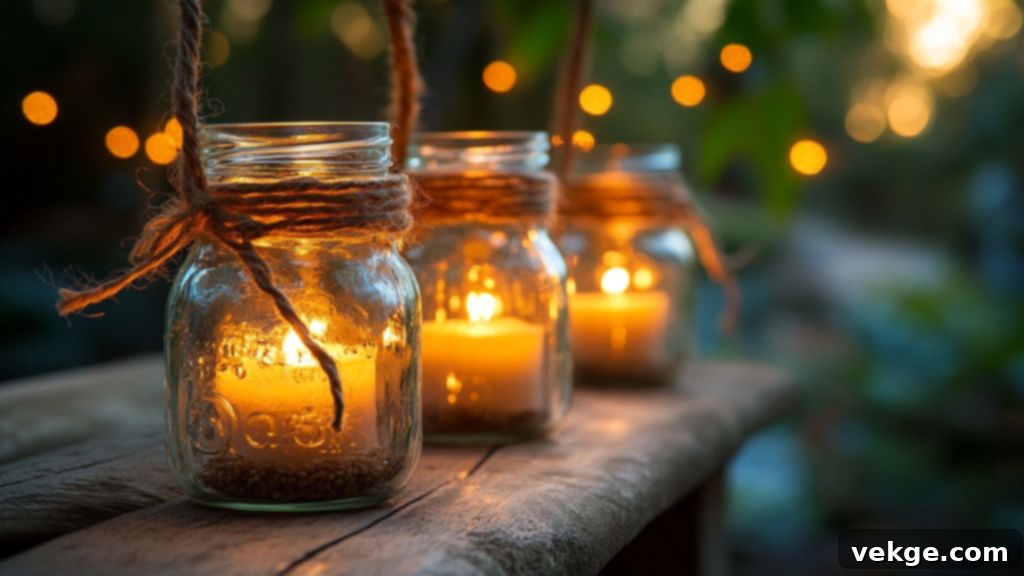 DIY Mason Jar Lanterns