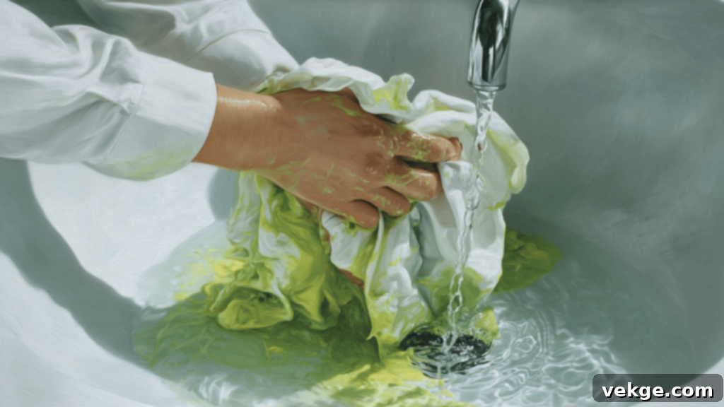 Rinse with Warm Water