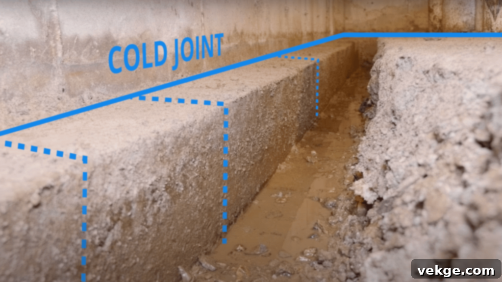Identify the Cold Joint and Water Entry Points