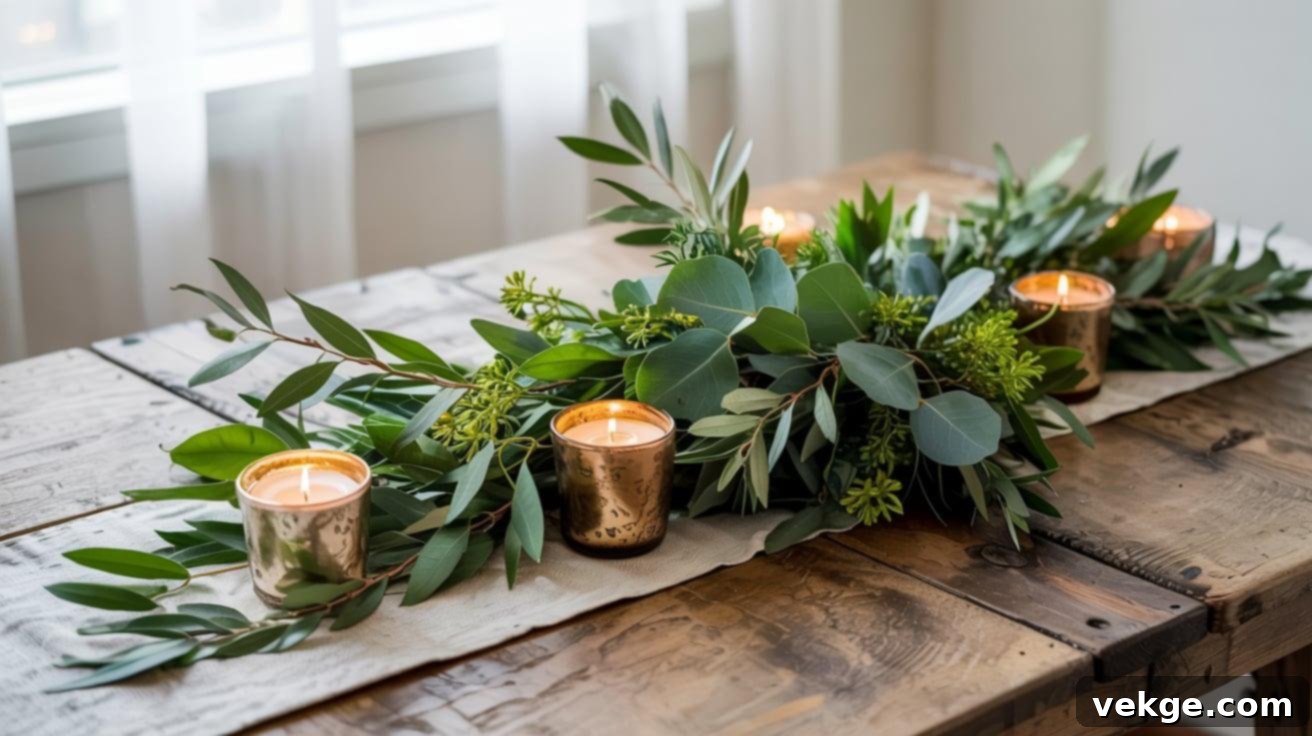 Greenery Garland for Organic Table Decor