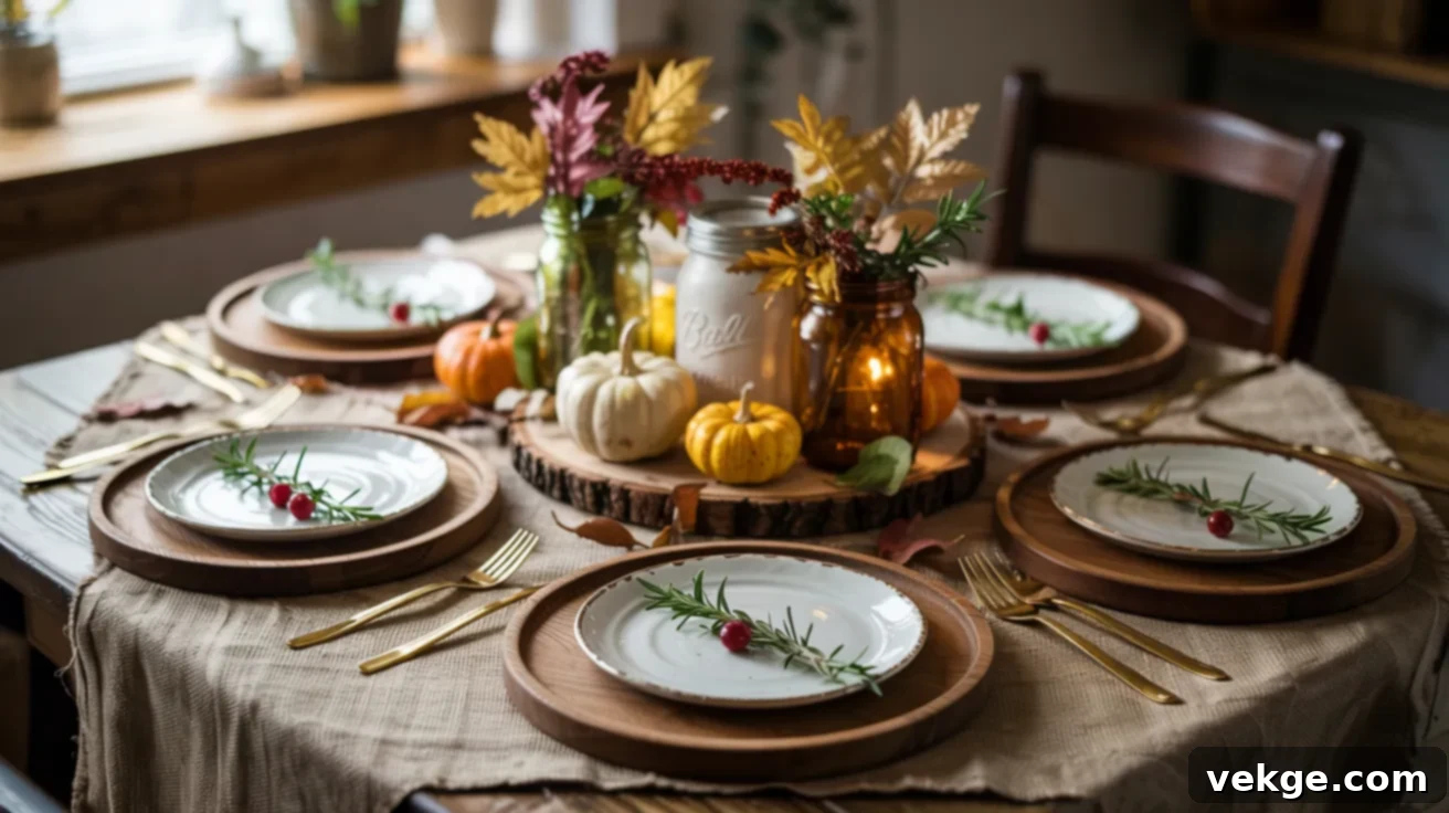 Burlap Tablecloths for Farmhouse Look