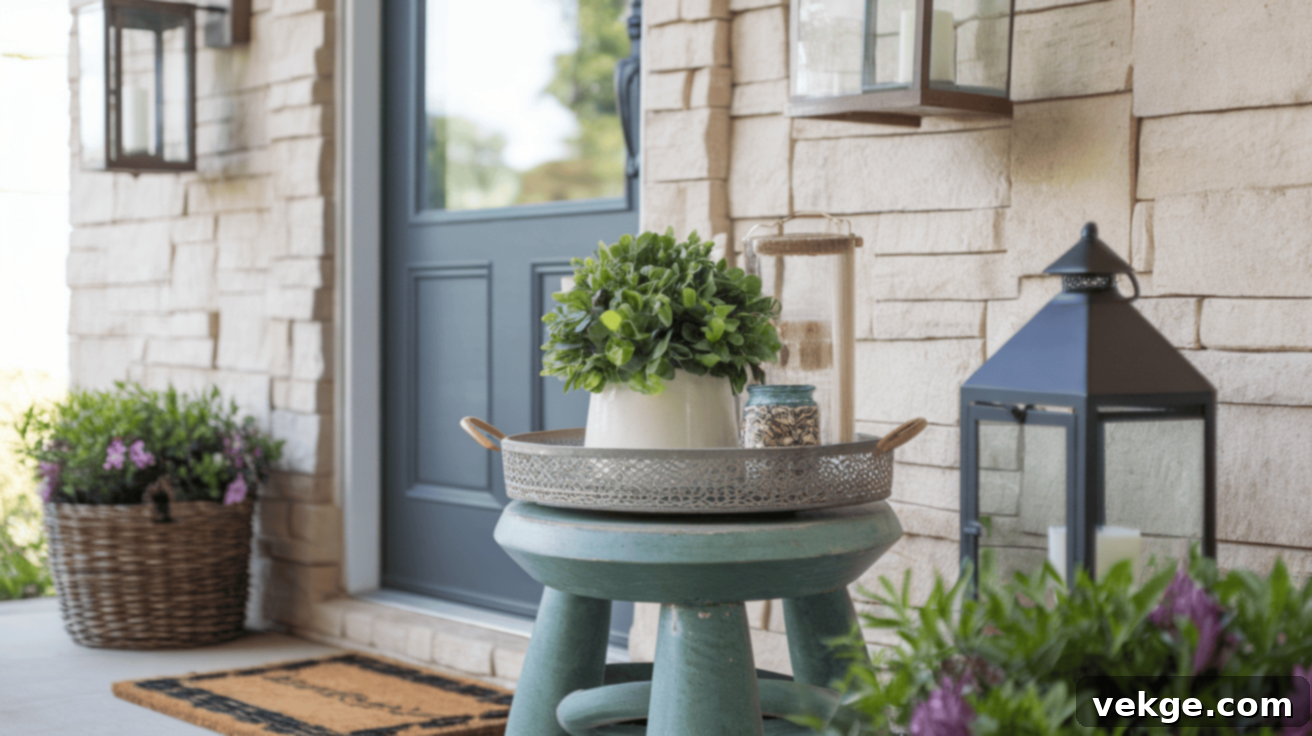 Decorative Touch by the Door