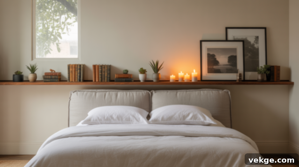 Floating Shelf With Decor