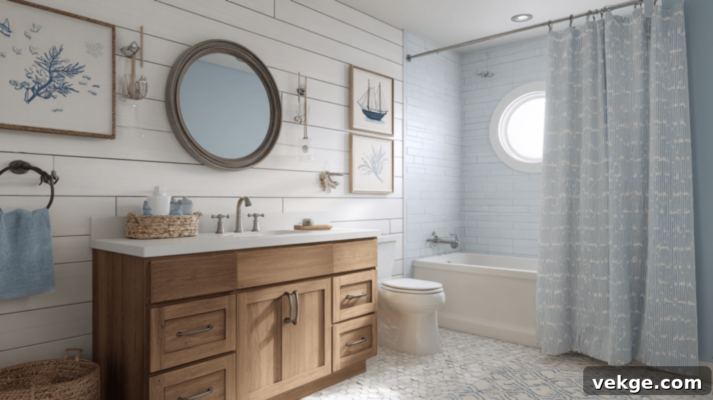 Nautical Modern Boys Bathroom