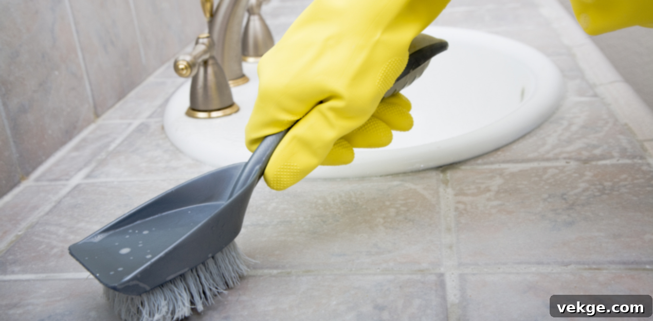 Deep cleaning the bathroom