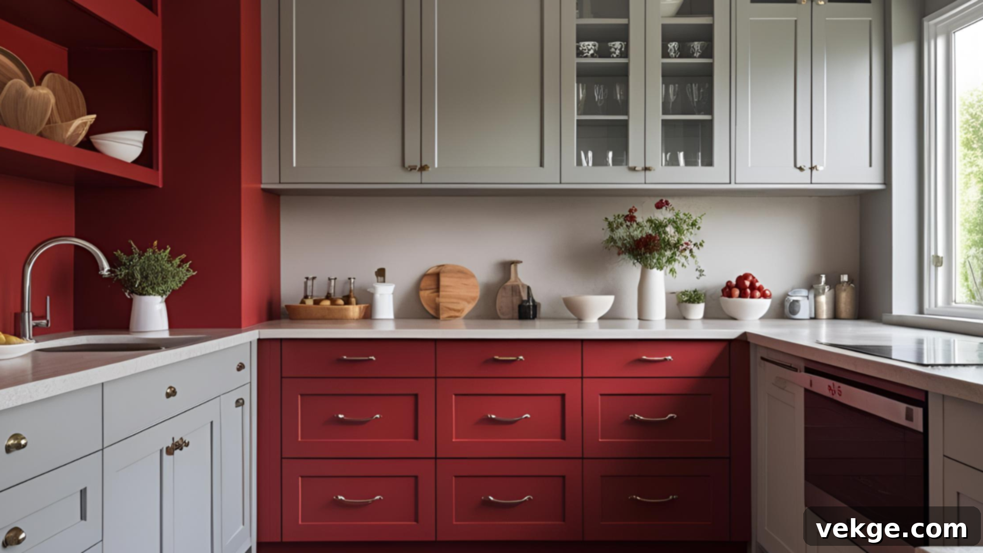 deep-red-light-grey-cabinets