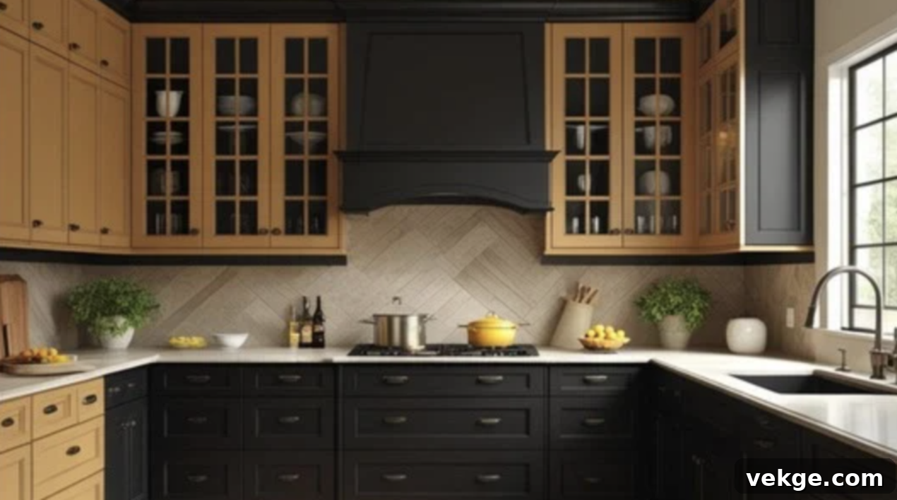 black-tan-cabinets