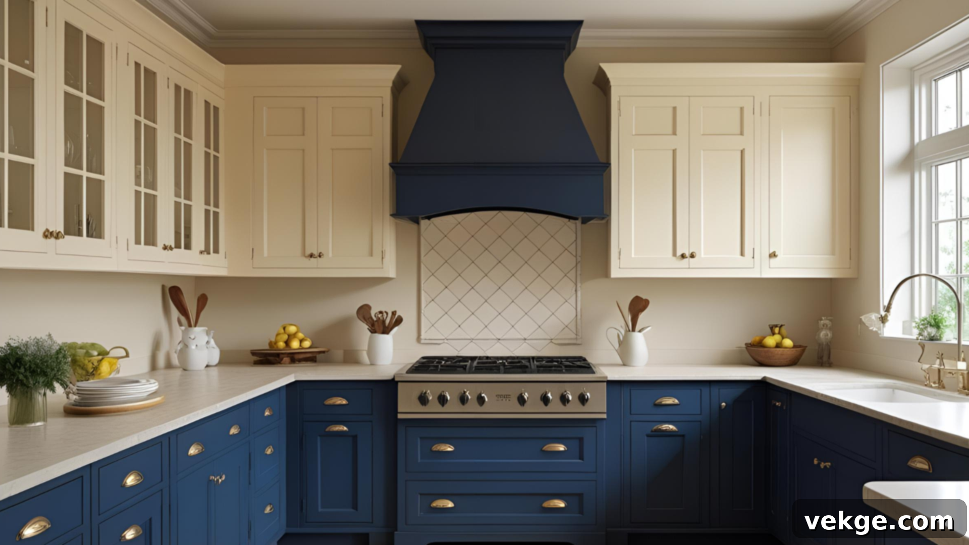 dark-blue-cream-upper-cabinets