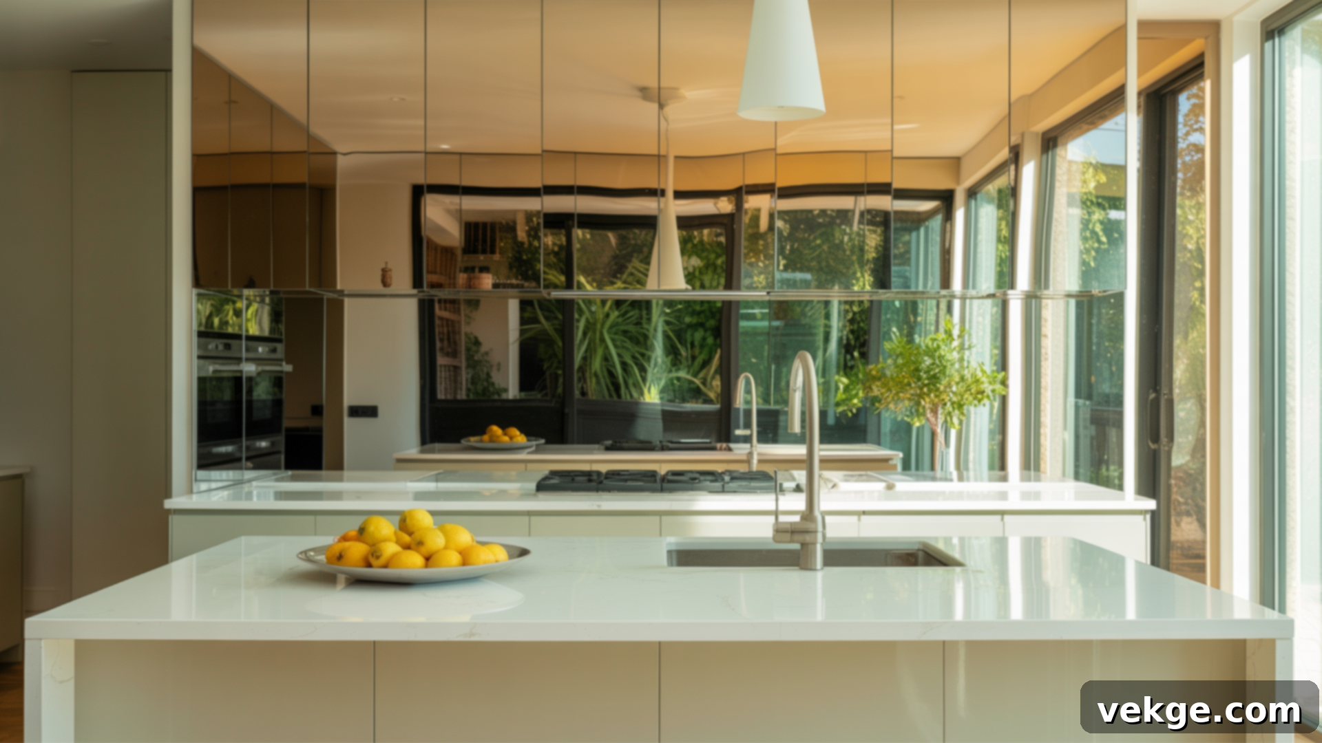 mirrored-kitchen